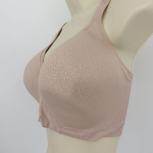 Secret Treasures 38DDD Pink Beige Perforated Light Padding Wireless Bra Bralette - Picture 4 of 14
